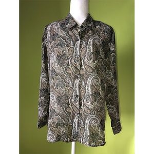 Casual Corner Annex Petite Paisley Top L